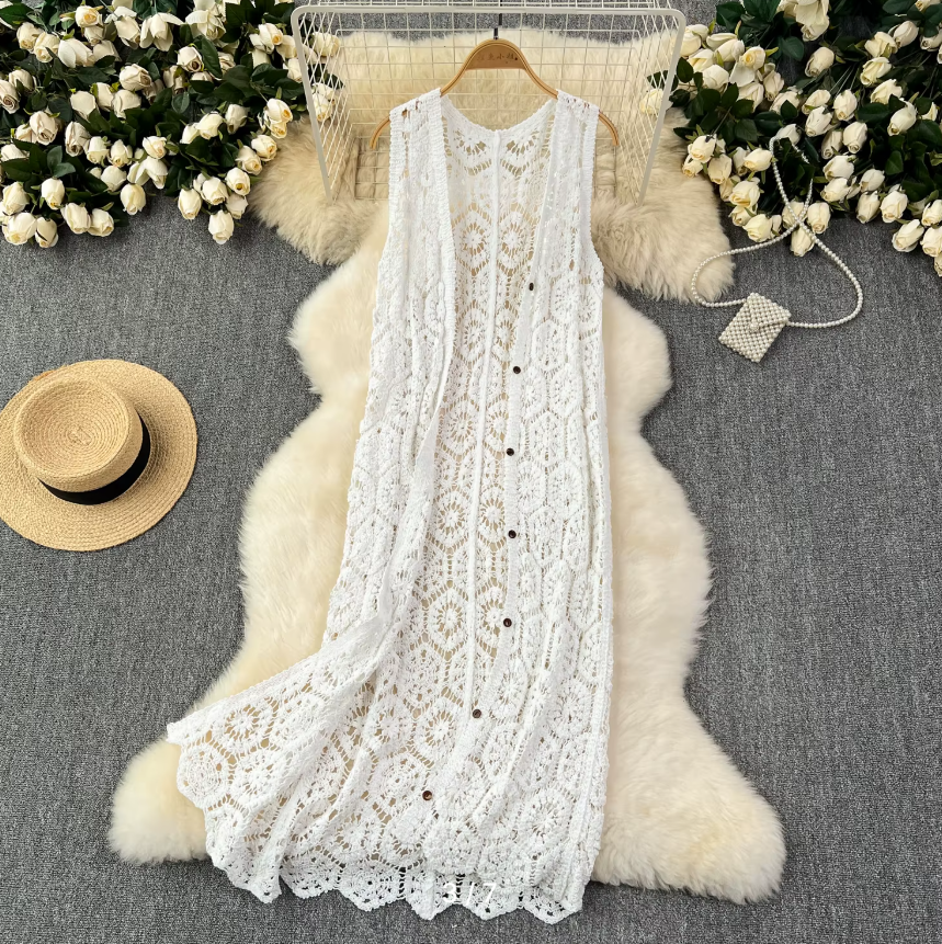 Boho Long Dress/Cardigans