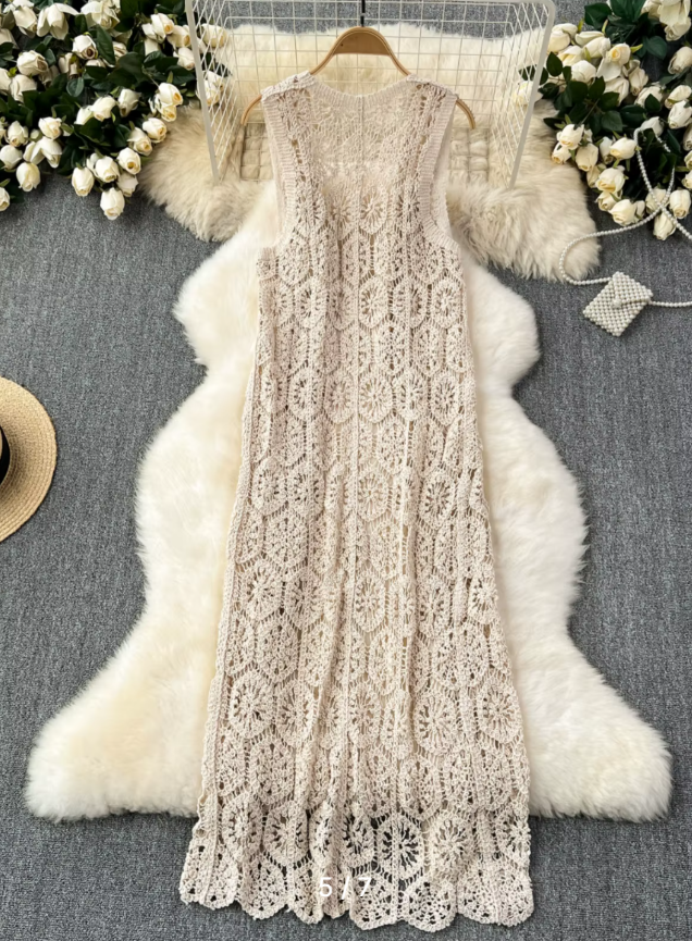 Boho Long Dress/Cardigans