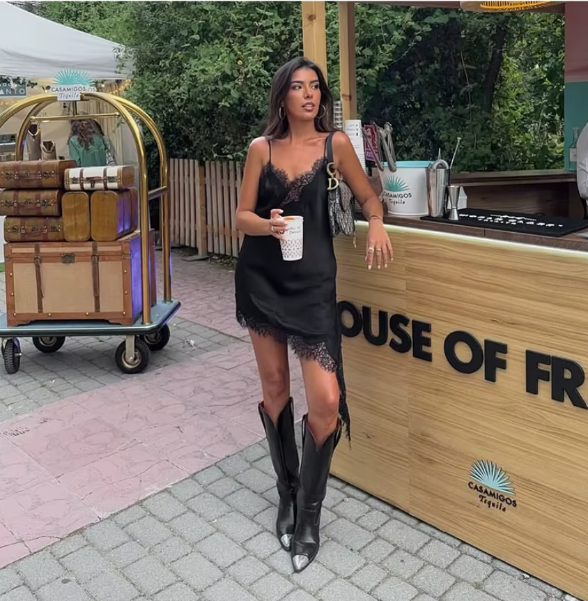 Christine Asymmetric  Dress 