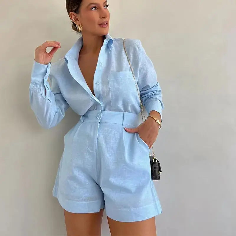 Suzanne Set (Blouse/Shorts)