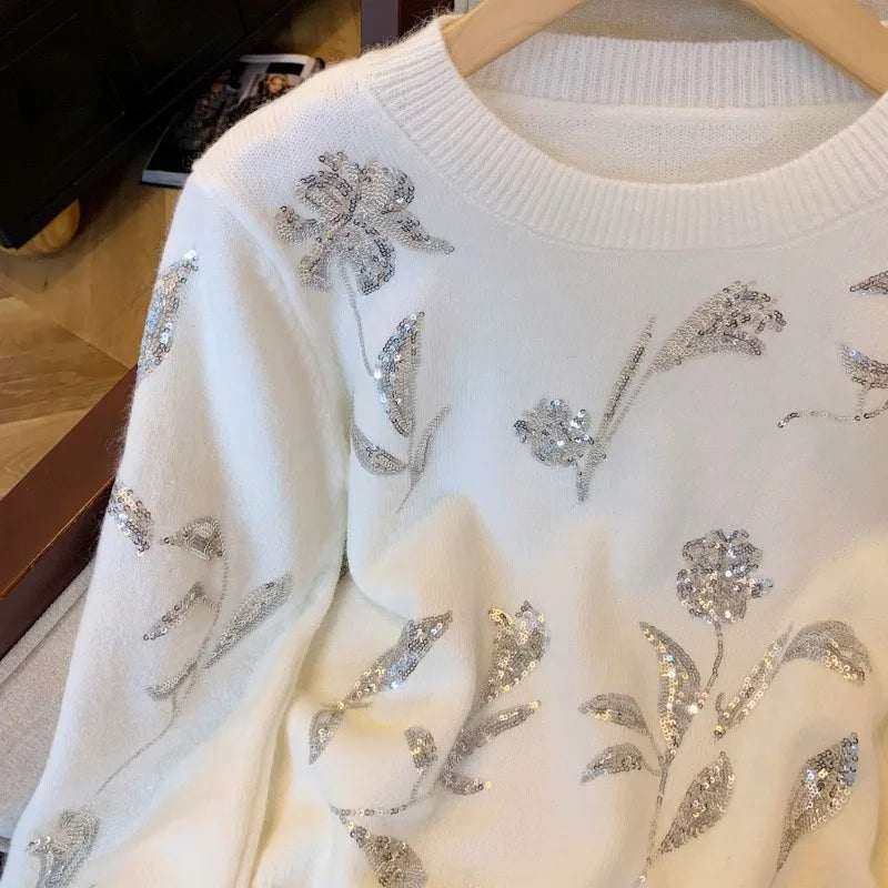 Julia Sequin Sweater