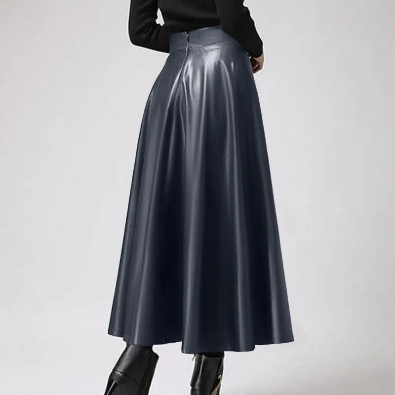 Evelyn Leather Skirt