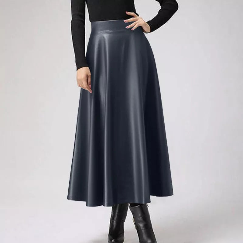 Evelyn Leather Skirt