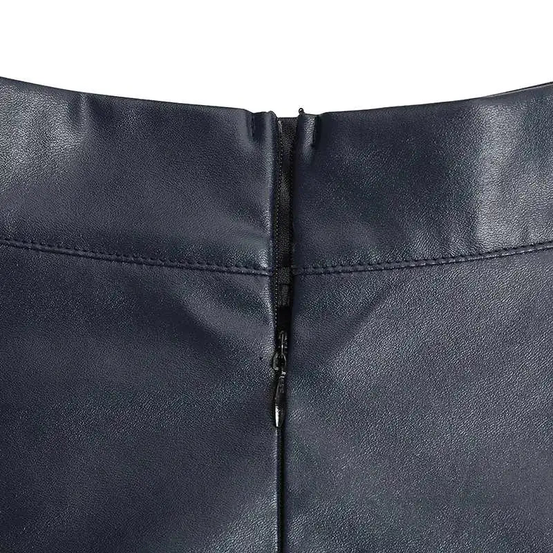 Evelyn Leather Skirt