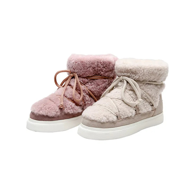 Claire Boots (natural fur, leather)