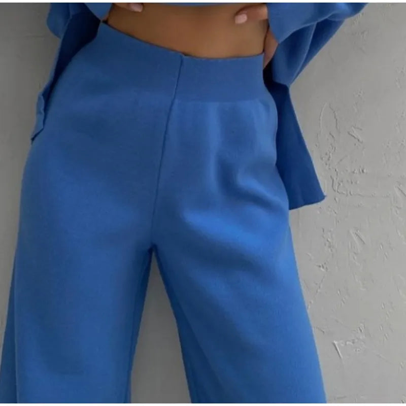 Suzanne Knitted Set (Sweater/Pants)