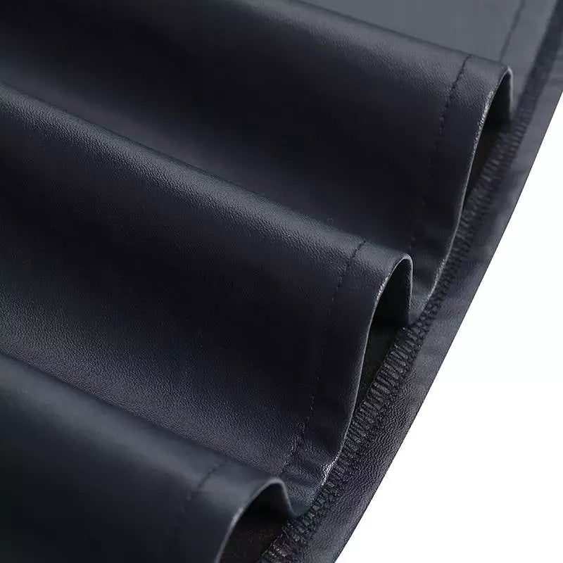 Evelyn Leather Skirt