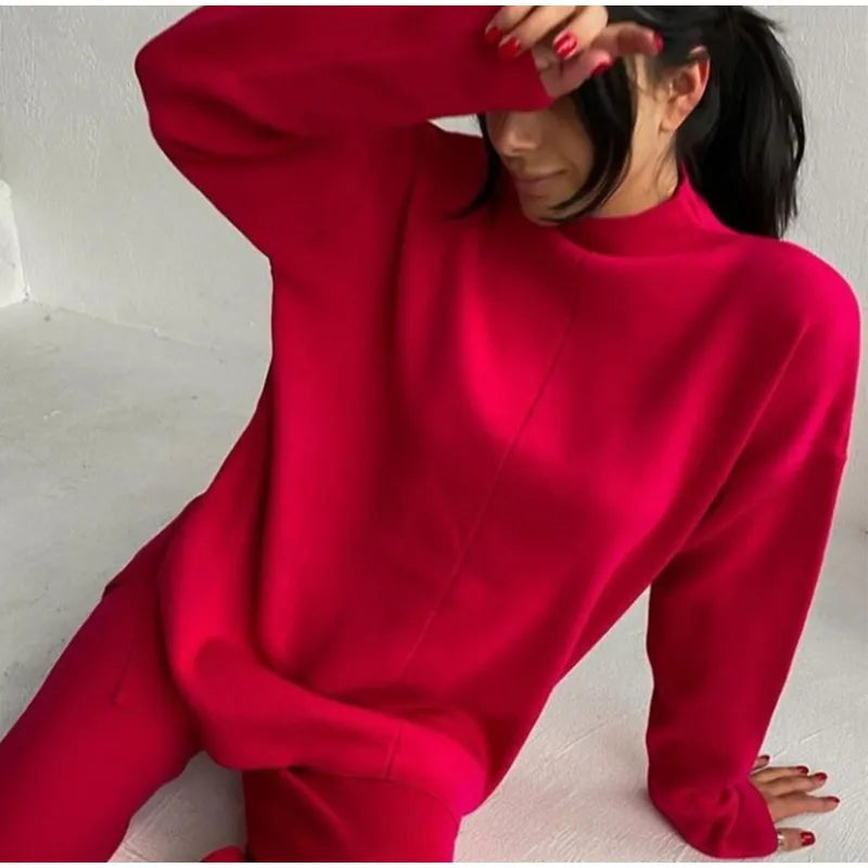 Suzanne Knitted Set (Sweater/Pants)