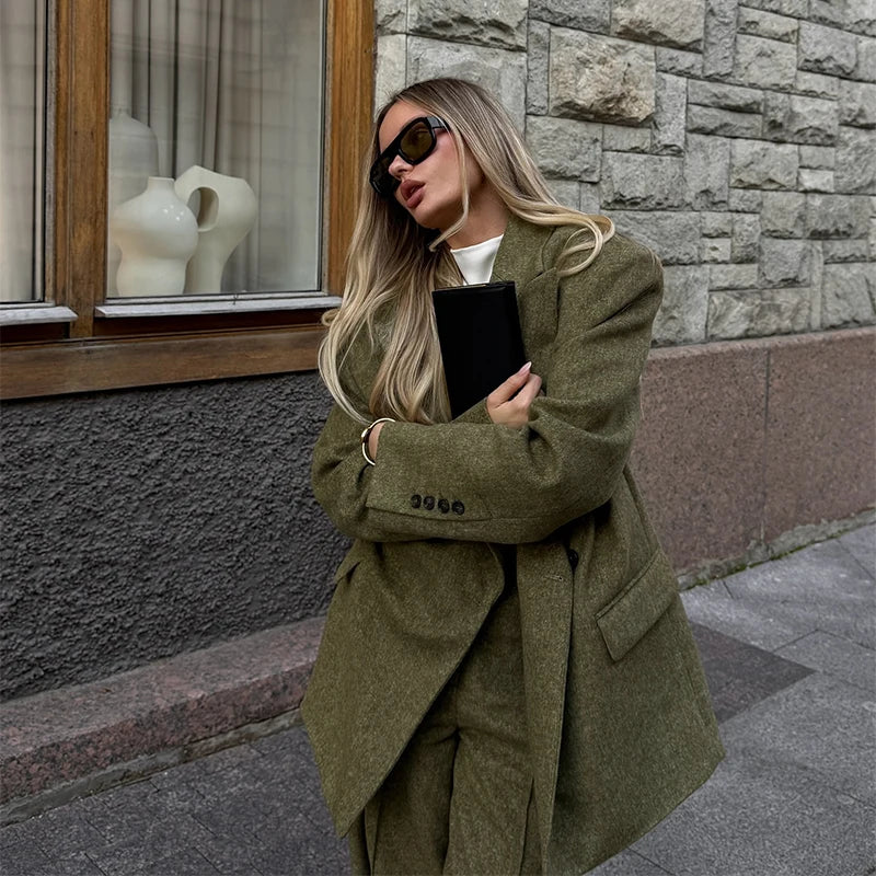 Wanda Woolen Set (Blazer/Pants)