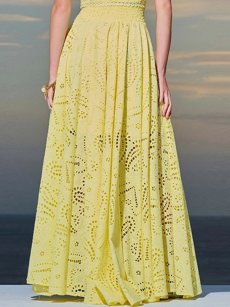 Stephanie Cotton Set (Top/Skirt)