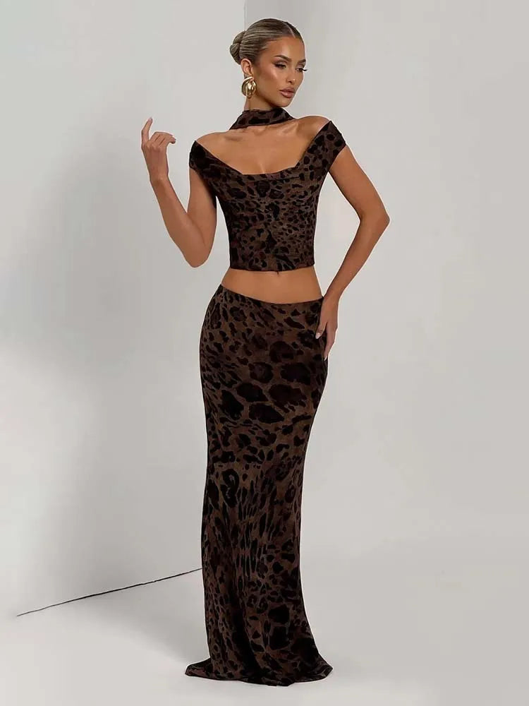 Leopard Set (Top/Skirt)