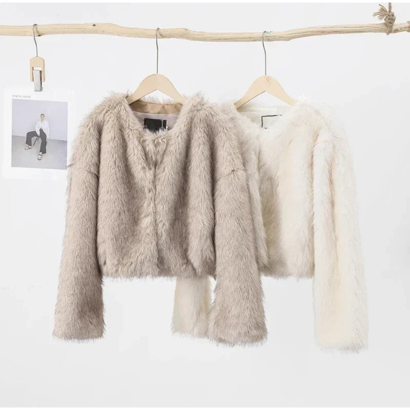 Short Faux Fur Coat