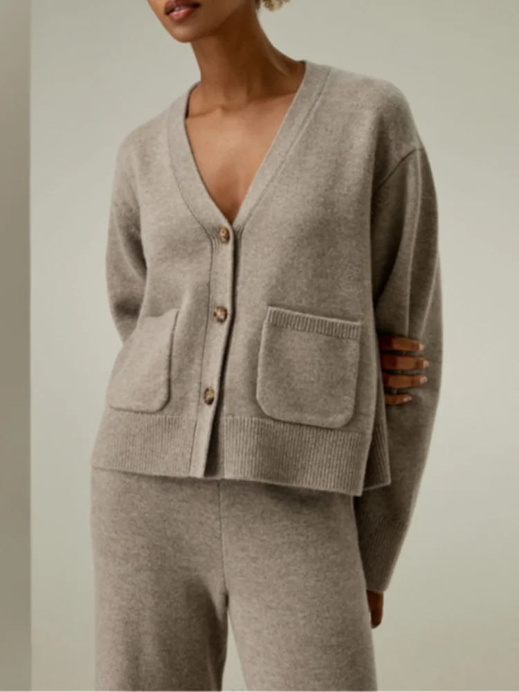 Julie Knitted Set (Cardigan/Pants)