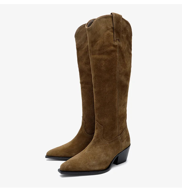 Ruth Boots (Natural Suede)