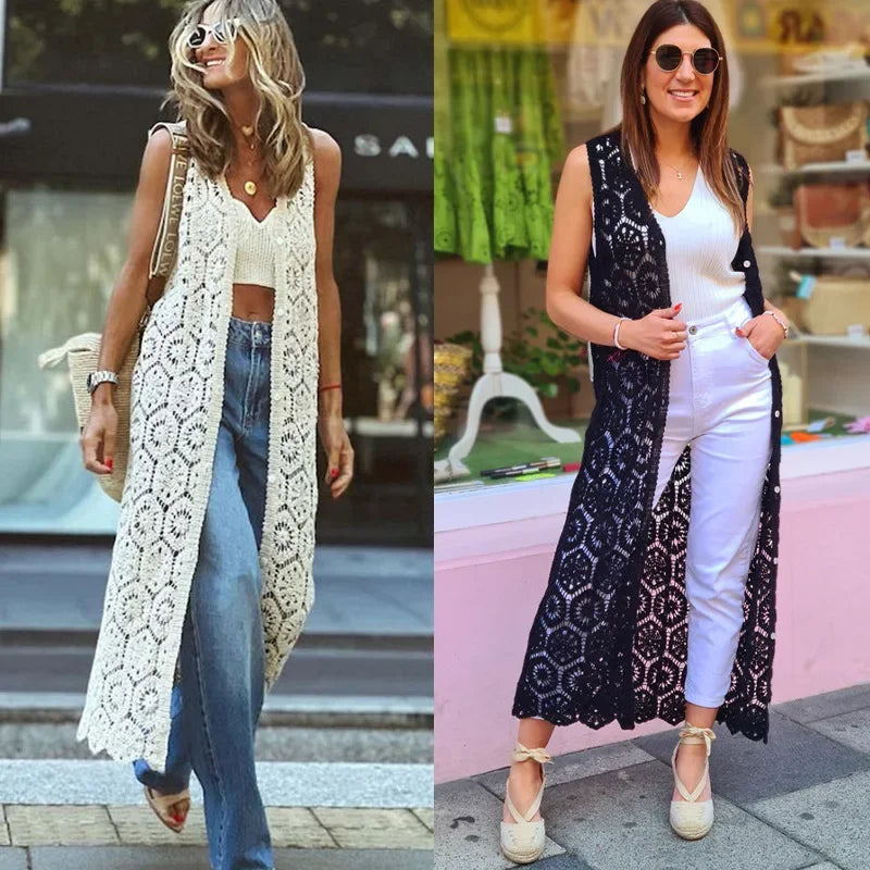 Boho Long Dress/Cardigans