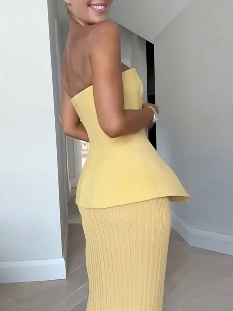 Renee Elegant Set (Top/Skirt)