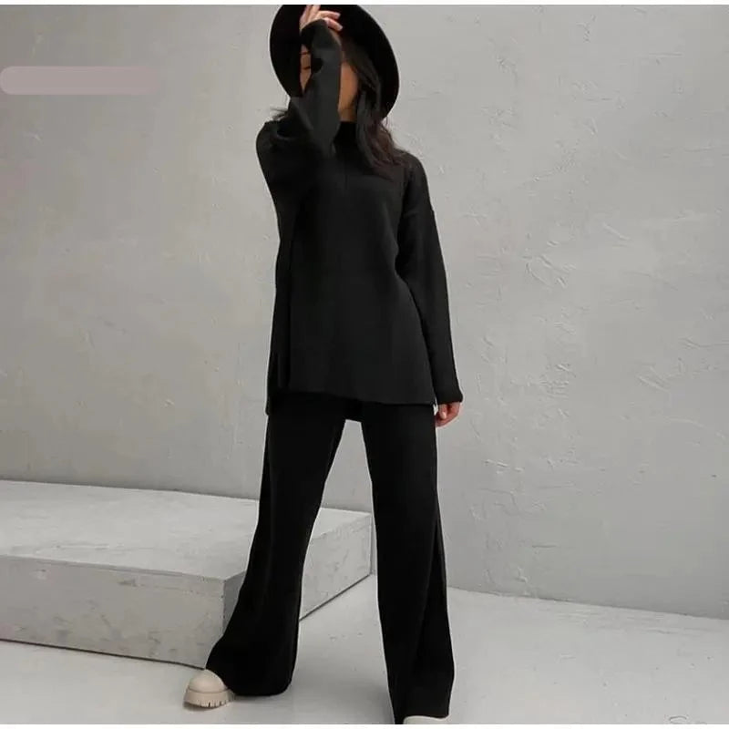 Suzanne Knitted Set (Sweater/Pants)