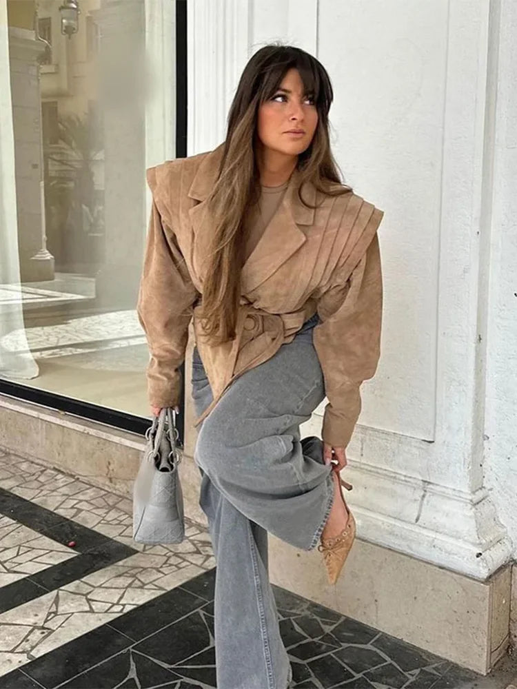 Nancy Jacket Leather/Suede