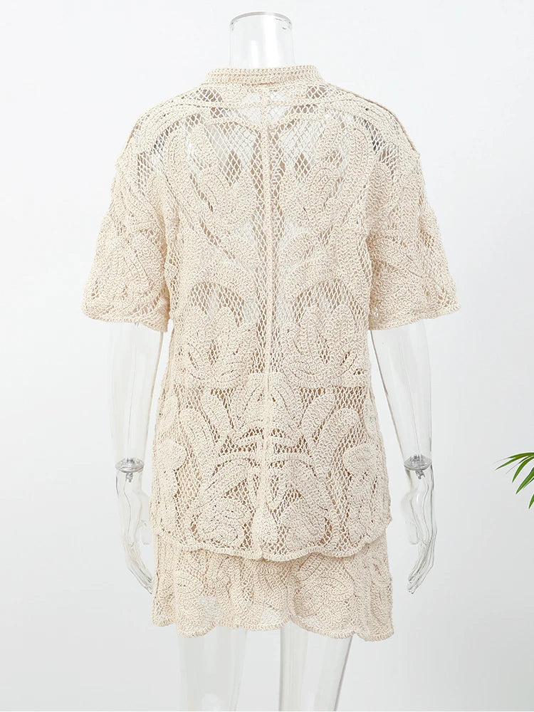 Evelyn Knitted Suit (Top/Skirt)