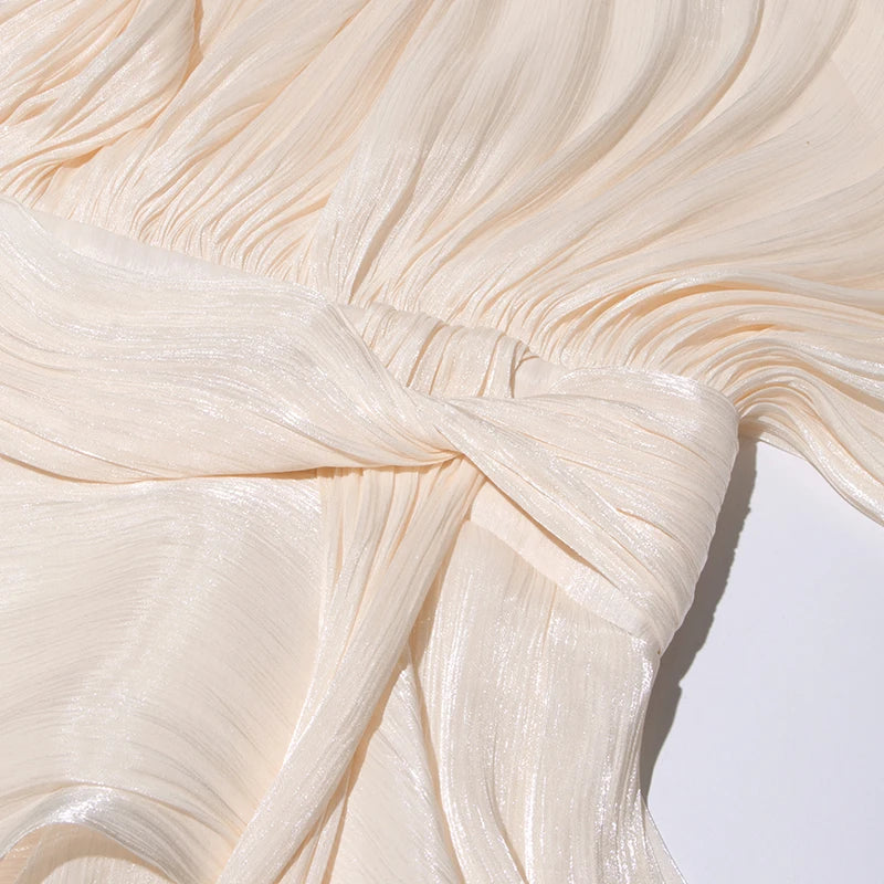 Beatrice Blouse/Mini Dress (with nude shorts)