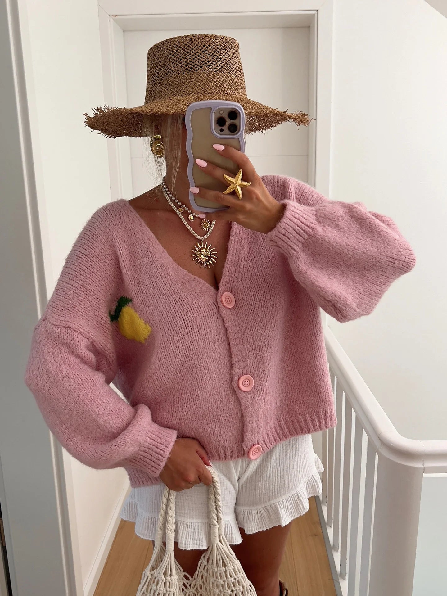 Monica Lemon Cardigan