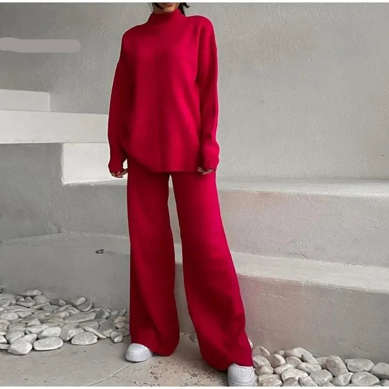 Suzanne Knitted Set (Sweater/Pants)
