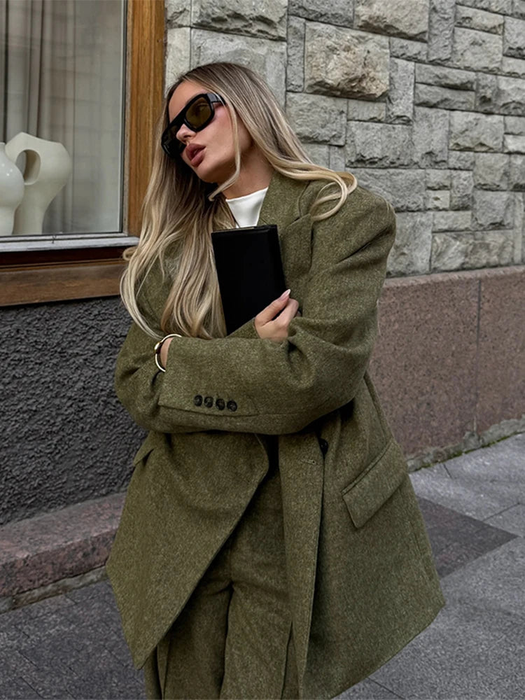 Wanda Woolen Set (Blazer/Pants)