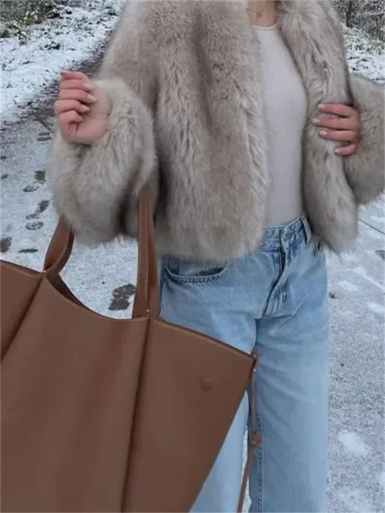 Short Faux Fur Coat