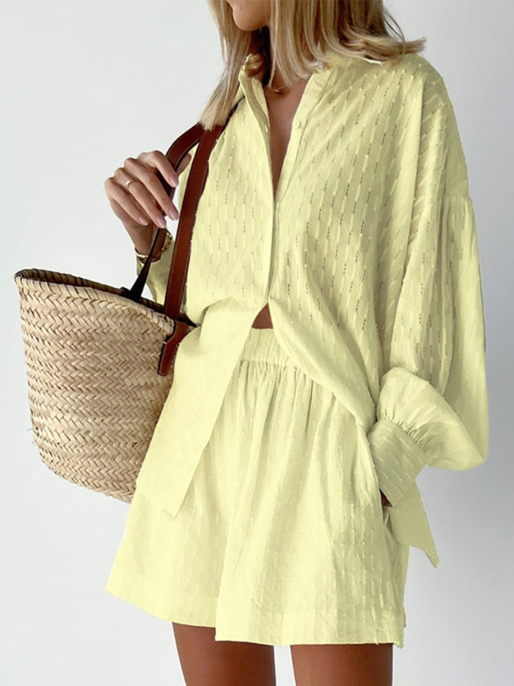 Meghan Set (Blouse/Shorts)