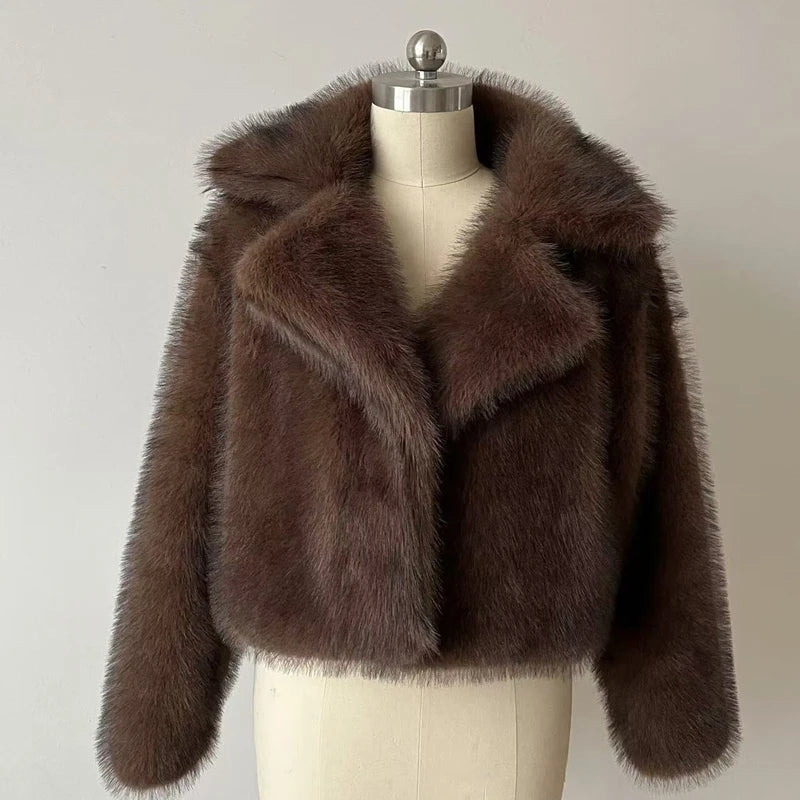 Karen Short Faux Fur Coat