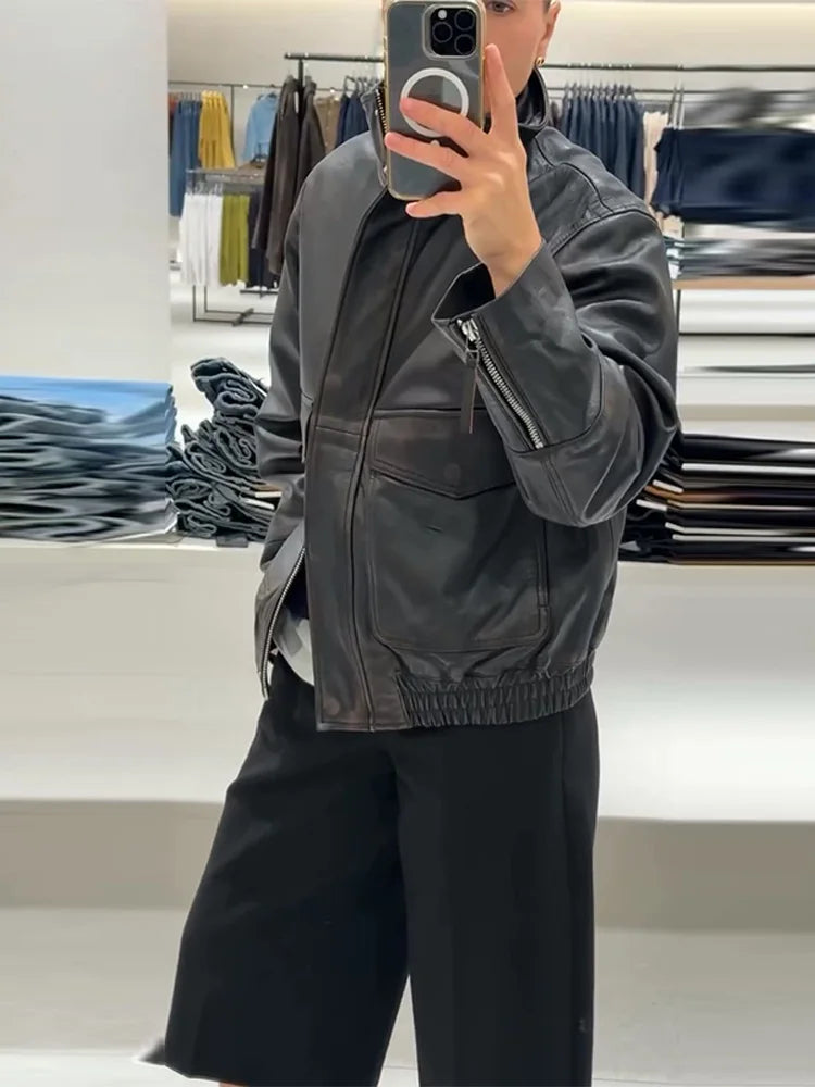 Karen Leather Jacket