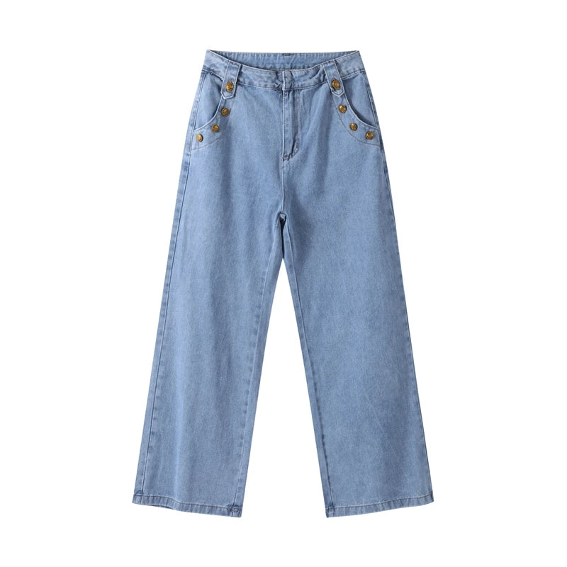 Patricia Denim Set (Vest/Pants)