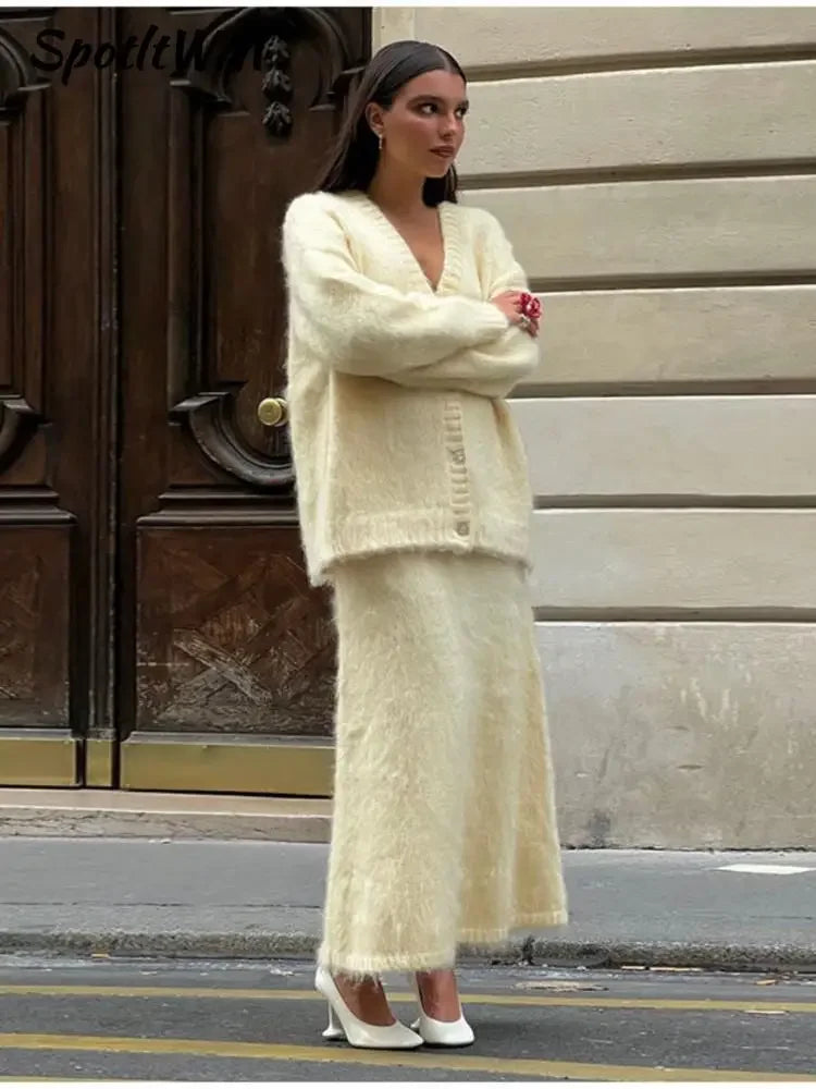 Heather Set (Sweater/Skirt)