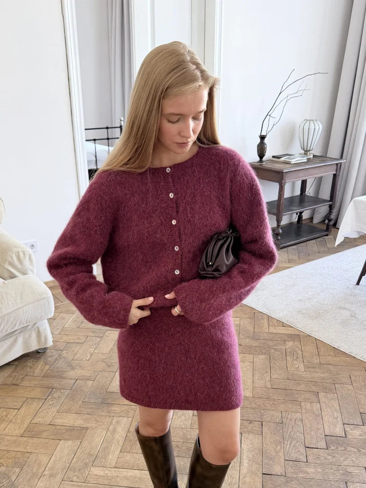 Julie Set(Cardigan/Skirt)