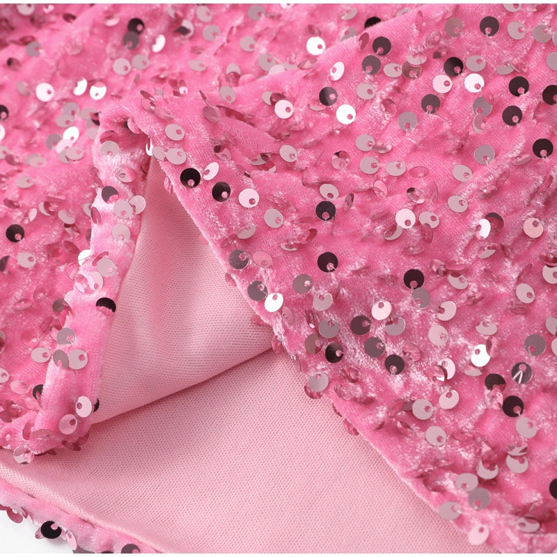 Shiny Party Dress With bow