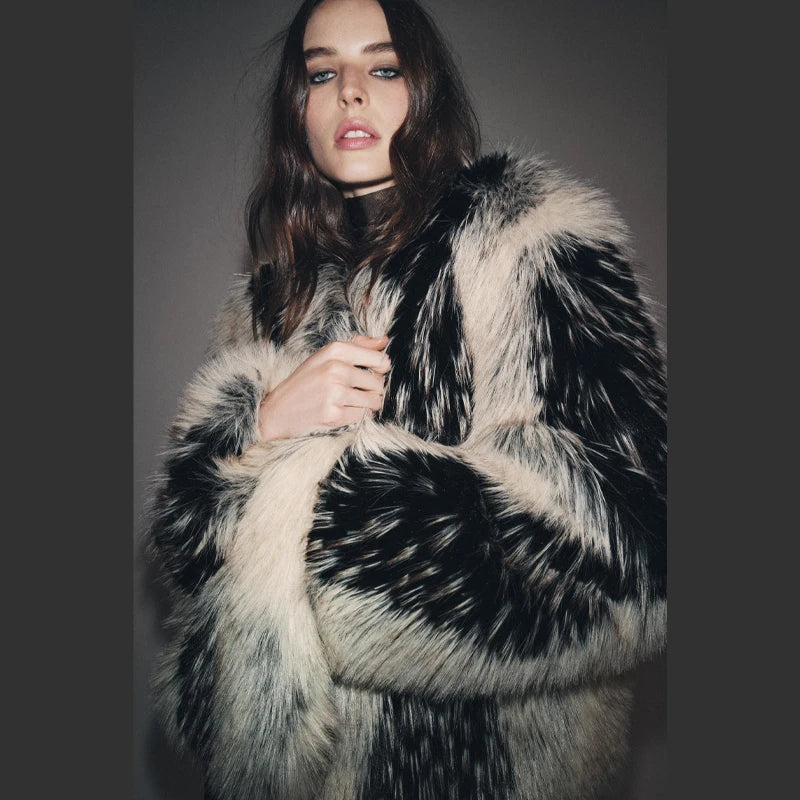 Katrina Faux Fur Overcoat