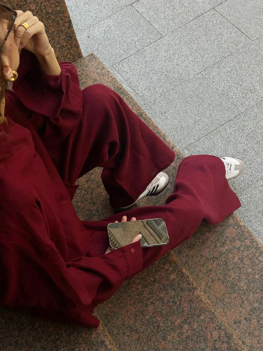 Cynthia Cotton Suit (Blouse - Pants/Shorts)