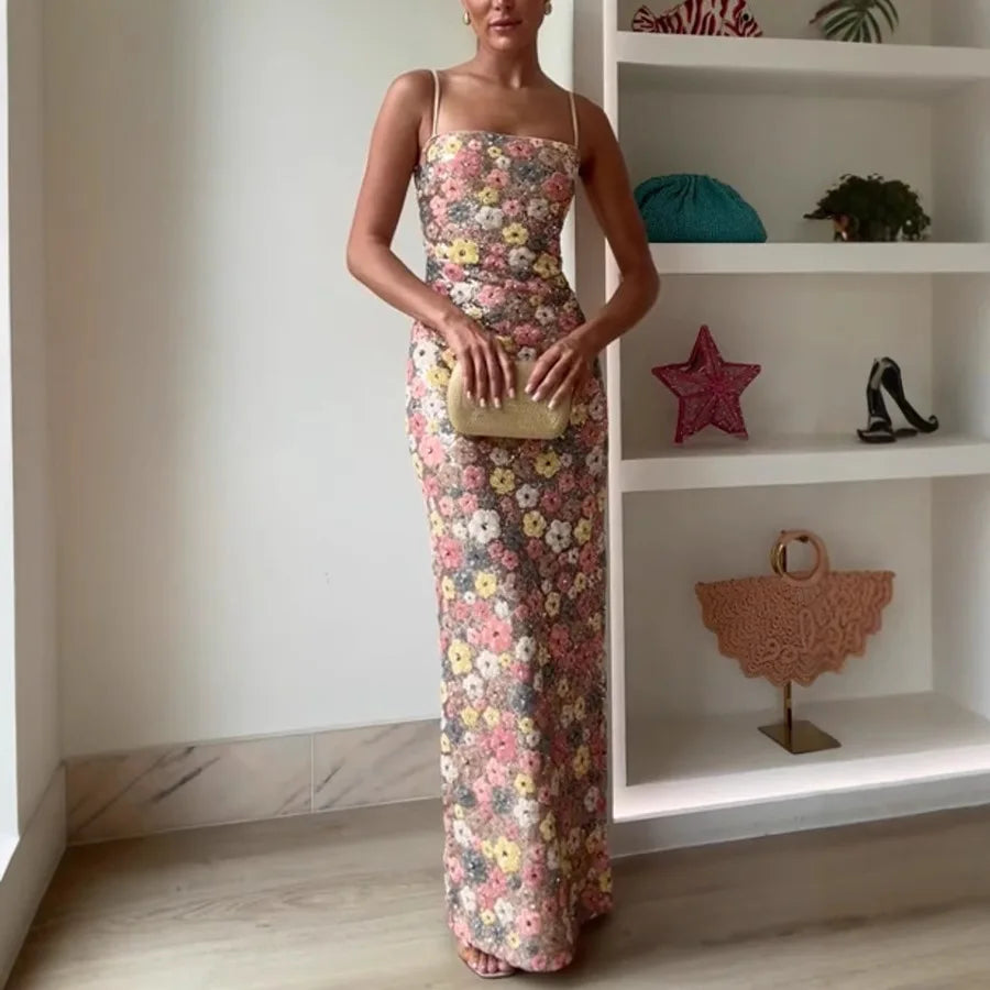 Evelyn Sequin Maxi Dress