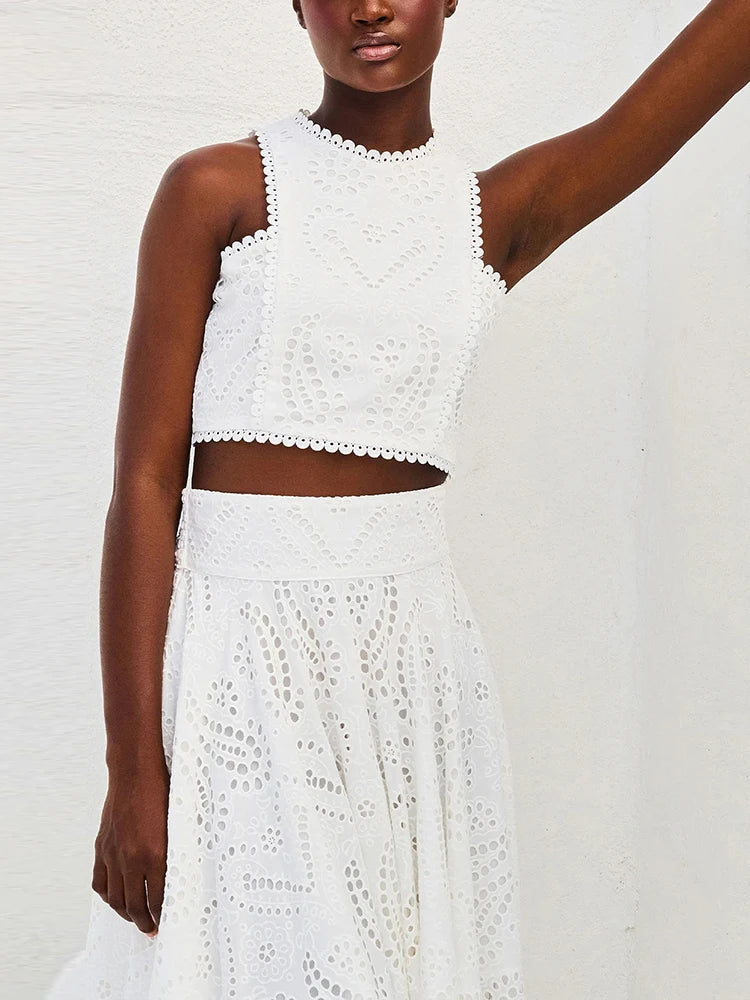 Stephanie Cotton Set (Top/Skirt)