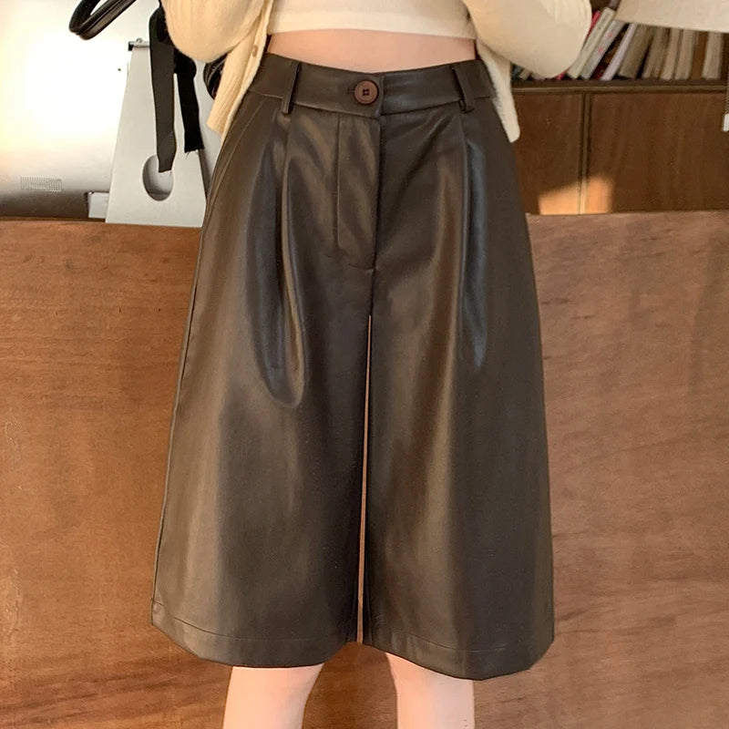 Julia Leather Shorts