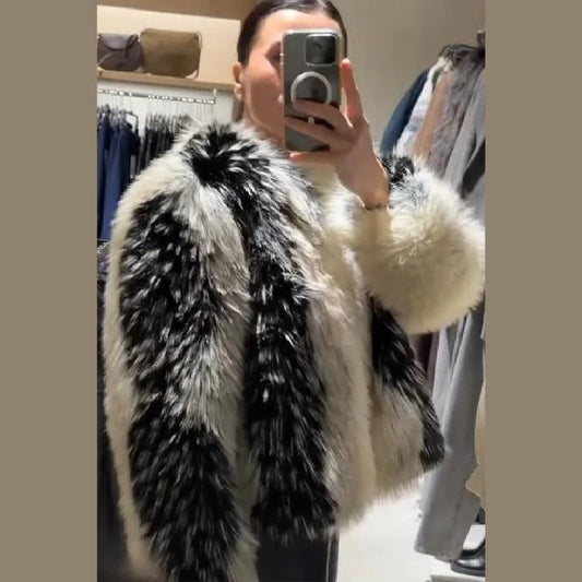 Katrina Faux Fur Overcoat