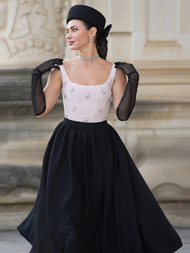 Sofia Elegant Set (Crop Top/Skirt)