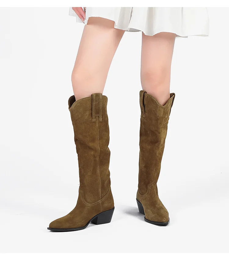 Ruth Boots (Natural Suede)