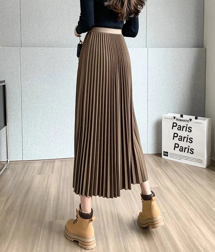 Asymmetrical Pleated Skirt
