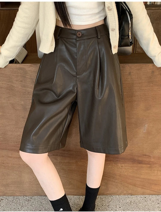 Julia Leather Shorts