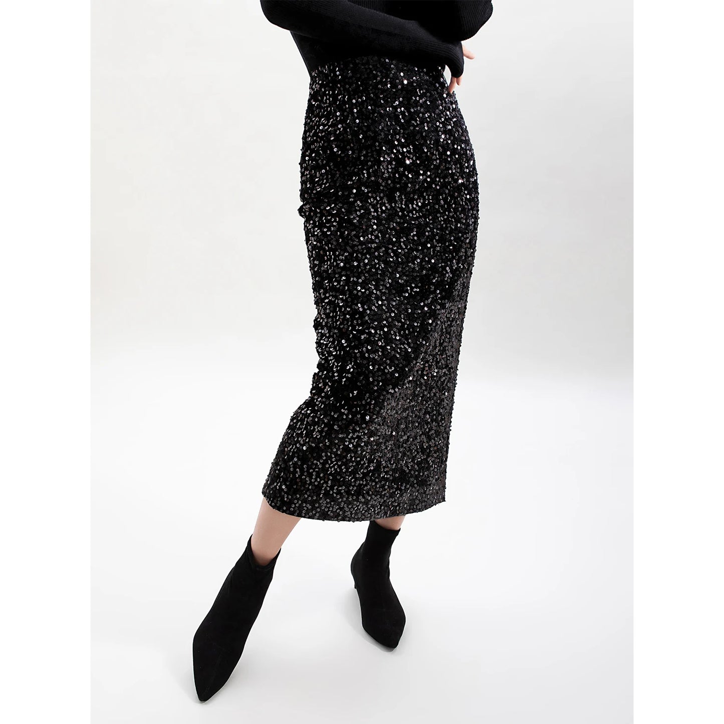 Jeanne Sequined Skirt