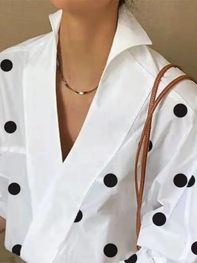 Gloria Polka-Dot Blouse