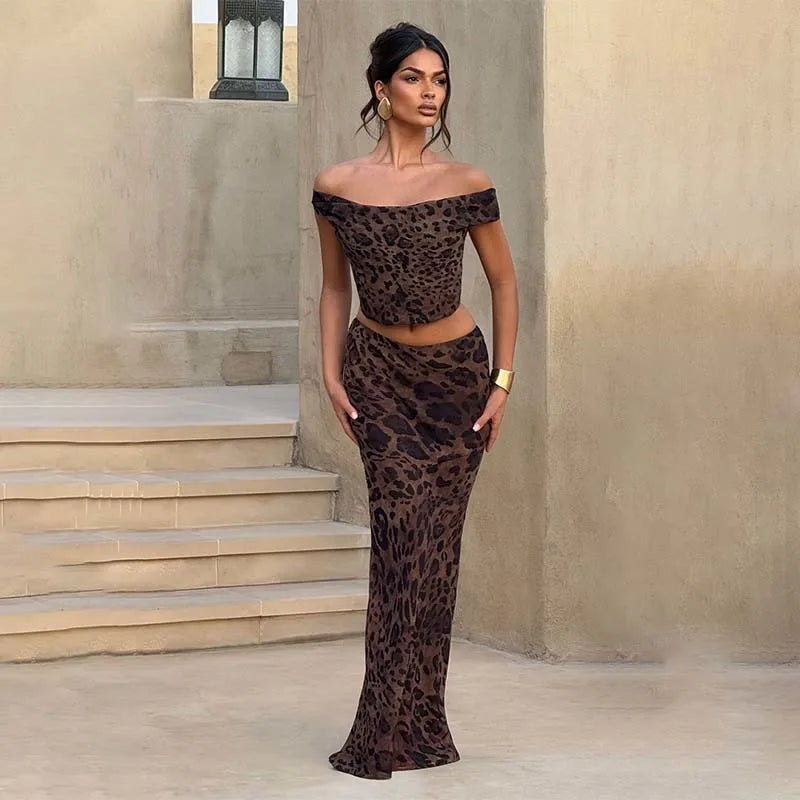 Leopard Set (Top/Skirt)