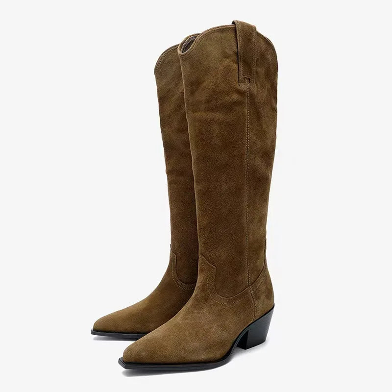 Ruth Boots (Natural Suede)