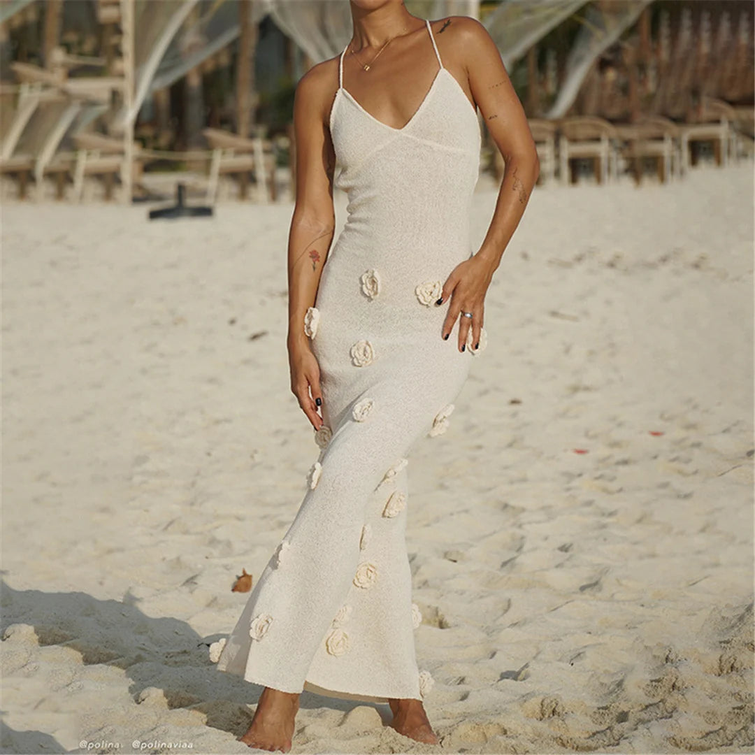 Flower Knitted Dresses